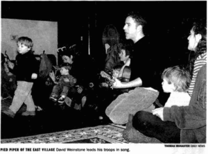 David sings in class